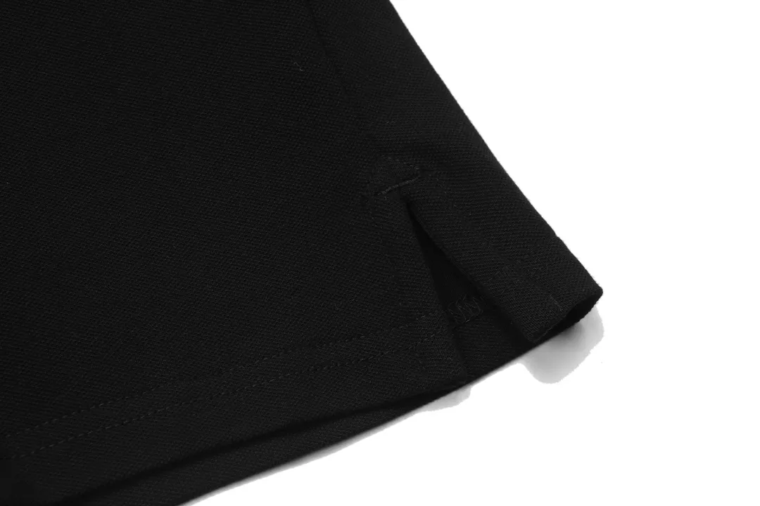 🅿️190 RALPH LAUREN 2025 new style classic polo embroidered little bee logo, same style for men and women, casual polo shirt ·Customized pique cotton fabric ·Imported Tajima machine embroidery technology ·Collar label, hangtag, main mark and three complete labels Color: black Size: M-XXXL